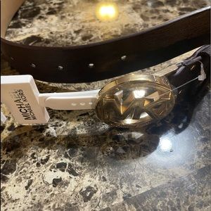 Women’s Michael Kors Brown Genuine Leather XL Belt